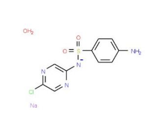 Sulfachloropyrazine sodium monohydrate (CAS 102-65-8) - chemical structure image