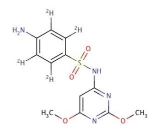 Sulfadimethoxine-d4 - chemical structure image