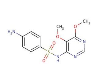 Sulfadoxine (CAS 2447-57-6) - chemical structure image