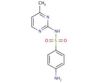 Sulfamerazine (CAS 127-79-7) - chemical structure image