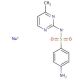 Sulfamerazine sodium salt (CAS 127-58-2) - chemical structure image