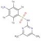 Sulfamethazine-d4 (CAS 1020719-82-7) - chemical structure image