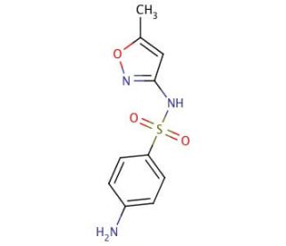 Sulfamethoxazole (CAS 723-46-6&#0;) - chemical structure image