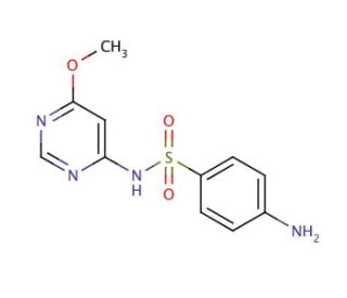 Sulfamonomethoxine (CAS 1220-83-3) - chemical structure image