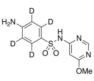 Sulfamonomethoxine-d4 (CAS 1286538-12-2) - chemical structure image