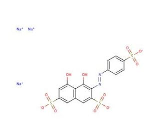 Sulfanilic acid azochromotrop (CAS 23647-14-5) - chemical structure image