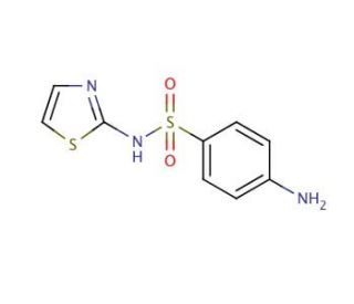 Sulfathiazole (CAS 72-14-0) - chemical structure image