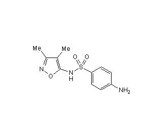 Sulfisoxazole (CAS 127-69-5) - chemical structure image