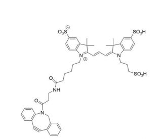 Sulfo-Cy3 DBCO (CAS 1782950-79-1) - chemical structure image