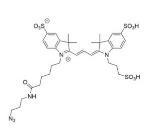 Sulfo-Cy5 Azide (CAS 1782950-80-4) - chemical structure image