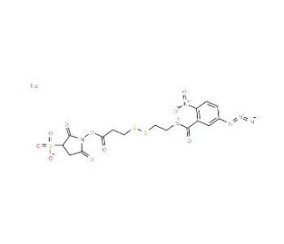Sulphosuccinimidyl 2-(3-azido-2-nitrobenzamido)ethyl-1,3&prime;-dithiopropionate - chemical structure image