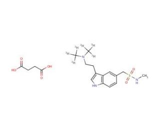Sumatriptan-d6 Succinate (CAS 1215621-31-0) - chemical structure image