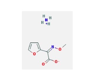 Syn-2-methoxyimino-2-(2-furyl)-acetic acid ammonium salt (CAS 97148-39-5) - chemical structure image
