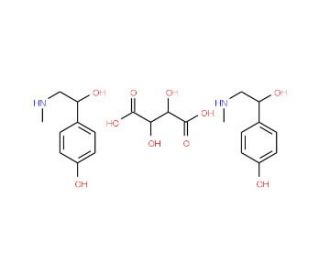 Synephrine Tartrate (CAS 16589-24-5) - chemical structure image