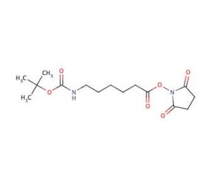 t-Boc-aminocaproic-N-hydroxysuccinimide (CAS 51513-80-5) - chemical structure image