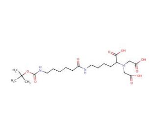 t-Boc-aminocaproicnitrilotriacetic Acid (CAS 1039123-88-0) - chemical structure image