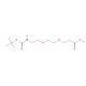 t-Boc-N-amido-PEG2-acid (CAS 1365655-91-9) - chemical structure image