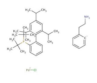 t-BuXPhos palladium(II) phenethylamine chloride (CAS 1142811-12-8) - chemical structure image