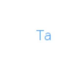 Tantalum (CAS 7440-25-7) - chemical structure image