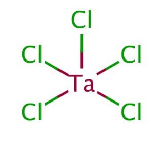 Tantalum(V) chloride (CAS 7721-01-9) - chemical structure image