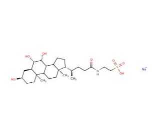 Tauro &beta;-Muricholic Acid Sodium Salt (CAS 25696-60-0) - chemical structure image