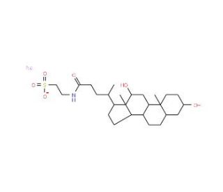 Taurodeoxycholic Acid, Sodium Salt (CAS 1180-95-6) - chemical structure image