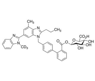 Telmisartan-d3 Acyl-&beta;-D-glucuronide (CAS 250780-40-6 (unlabeled)) - chemical structure image