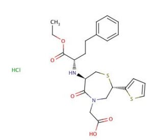 Temocapril Hydrochloride (CAS 110221-44-8) - chemical structure image