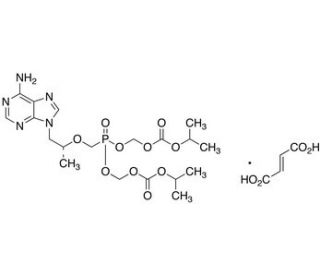 Tenofovir Disoproxil Fumarate (CAS 202138-50-9) - chemical structure image