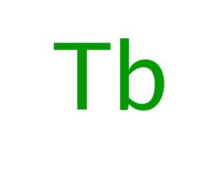 Terbium (CAS 7440-27-9) - chemical structure image