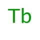 Terbium (CAS 7440-27-9) - chemical structure image