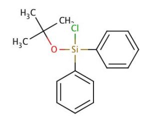tert-Butoxy(chloro)diphenylsilane (CAS 17922-24-6) - chemical structure image
