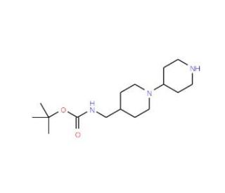 tert-Butyl (1,4&prime;-bipiperidin-4-ylmethyl)-carbamate - chemical structure image