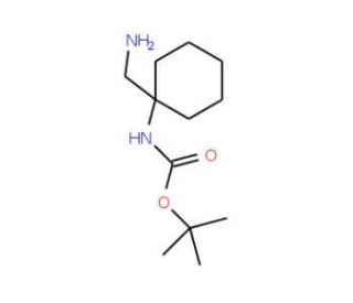tert-butyl 1-(aminomethyl)cyclohexylcarbamate (CAS 864943-63-5) - chemical structure image