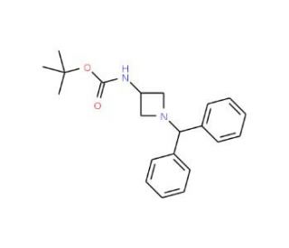 tert-Butyl 1-benzhydryl-3-azetidinylcarbamate (CAS 91189-18-3) - chemical structure image