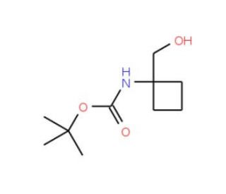 tert-Butyl [1-(hydroxymethyl)cyclobutyl]carbamate - chemical structure image