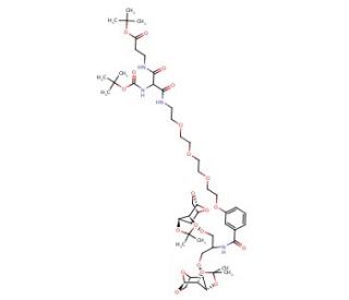 tert-Butyl 14-(N-Boc-amino)-1-{3-[1,3-bis(1&prime;,6&prime;-anhydro-2&prime;,3&prime;-isopropylidine)-&beta;- -D-manopyrano-4-yloxy]propan-2-ylcarbamoyl}p