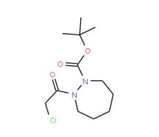 tert-Butyl 2-(2-chloroacetyl)-1,2-diazepane-1-carboxylate - chemical structure image