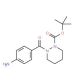 tert-Butyl 2-(4-aminobenzoyl)tetrahydro-1(2H)-pyridazinecarboxylate - chemical structure image