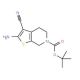 tert-butyl 2-amino-3-cyano-4,7-dihydrothieno[2,3-c]pyridine-6(5H)-carboxylate (CAS 150986-83-7) - chemical structure image