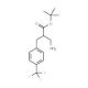 tert-butyl 2-(aminomethyl)-3-(4-(trifluoromethyl)phenyl)propanoate (CAS 925889-77-6) - chemical structure image