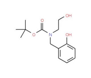 tert-Butyl (2-hydroxybenzyl)(2-hydroxyethyl)-carbamate - chemical structure image