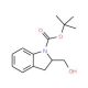 (tert-Butyl) 2-(hydroxymethyl)indoline-1-carboxylate (CAS 172647-87-9) - chemical structure image