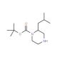 tert-Butyl (2S)-2-(2-methylpropyl)piperazine-1-carboxylate (CAS 674792-06-4) - chemical structure image