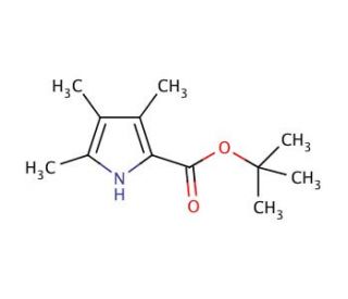 tert-Butyl 3,4,5-trimethyl-2-pyrrolecarboxylate (CAS 50634-31-6) - chemical structure image