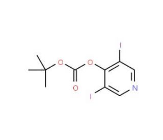 tert-Butyl 3,5-diiodopyridin-4-yl carbonate - chemical structure image