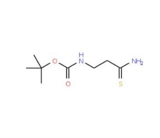 tert-Butyl 3-Amino-3-thioxopropylcarbamate (CAS 77152-97-7) - chemical structure image