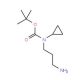 tert-butyl 3-aminopropyl(cyclopropyl)carbamate - chemical structure image