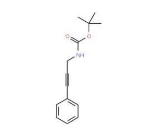 tert-butyl 3-phenylprop-2-ynylcarbamate - chemical structure image