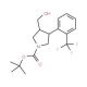 tert-Butyl (3S,4R)-3-(hydroxymethyl)-4-[2-(trifluoromethyl)phenyl]pyrrolidine-1-carboxylate - chemical structure image